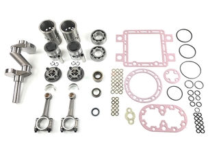 X430 w/small crankshaft Overhaul Kit with New Crankshaft and Conn Rods
Overhaul kit TB-37-X430C KIT X430 COMP SM SHAFT W/CRANK & RODS
Compressors:
- X430, X 430, X-430
- X430R, X 430R, X-430R
SMALL SHAFT
Set includes:
- gasket set: 30-0243, 300243, 300-243, 30-243, 30243 (30-0209, 300209, 300-209, 30-209, 30209) x 1
- crankshaft: 22-0655, 220655, 220-650, 22-655, 22655 x 1
- shaft seal: 22-1100, 221100, 221-100 x 1
- cylinder: 22-0656, 220-656, 220-656, 22-656, 22656 x 4
- piston: 22-0850, 220850, 220-850, 22-850, 22850 x 4
- cylinder head: 22-0990, 220990, 220-990, 22-990, 22990 x 4
- connecting rod: 22-0639, 220639, 220-639, 22-639, 22639 x 4
- Pans: 22-1246, 221246, 221-246 (22-1003, 221003, 221-003) x 4
- bearing: 77-2306, 772306, 772-306 x 1
- bearing: 77-0169, 770169, 770-169, 77-169, 77169 x 1
- suction screen: 22-0306F, 220306F, 220-306F,22-306F, 22306F x 1
Australian after market part